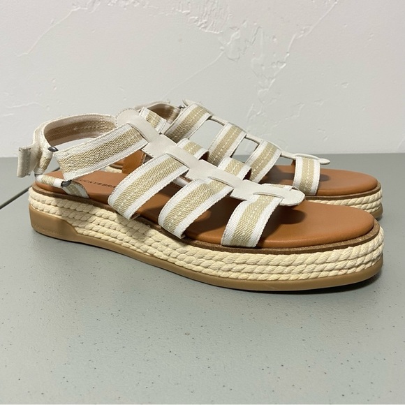 Lucky Brand Emliey Women's 12 M Espadrille Sandals Rope Strap Platform - Picture 1 of 9